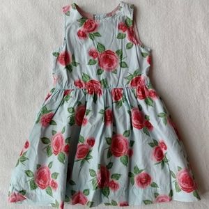 Baby Mini Boden Floral Cotton Dress Size 12-18m